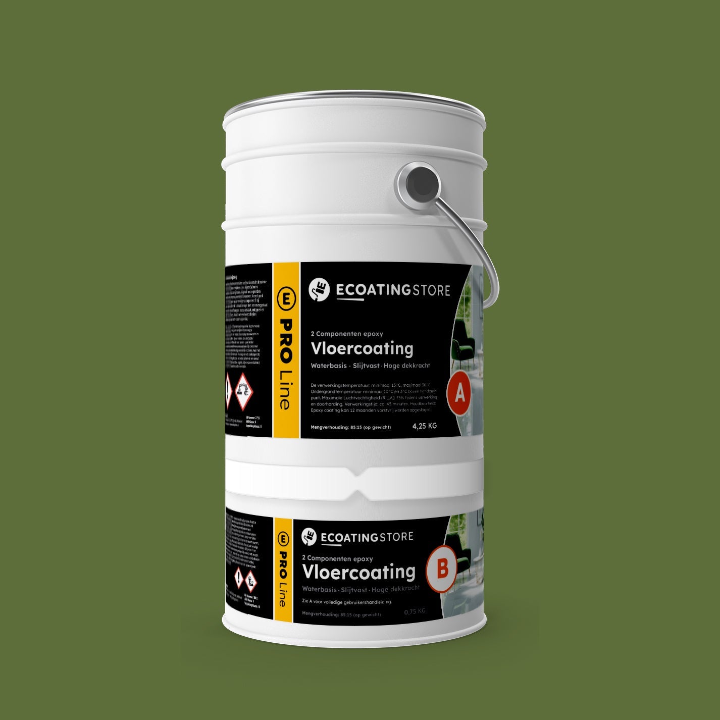 Garaaži põrandakate - RAL 6025